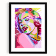 Vibrant Pop Art Wall Art – Colorful Monroe Canvas Print