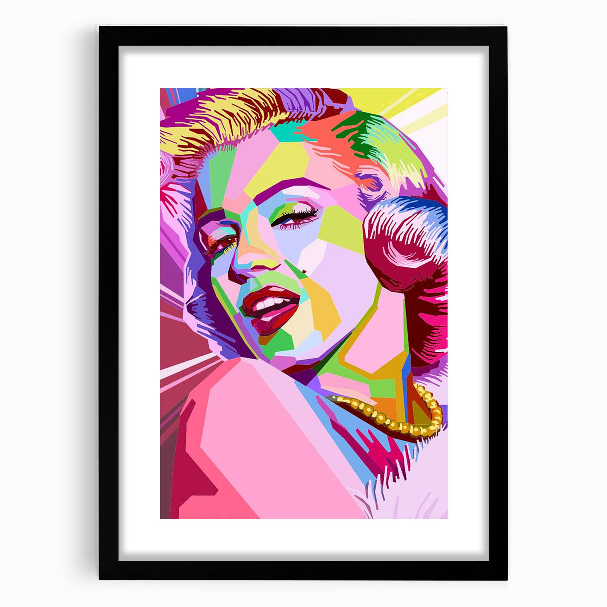 Vibrant Pop Art Wall Art – Colorful Monroe Canvas Print