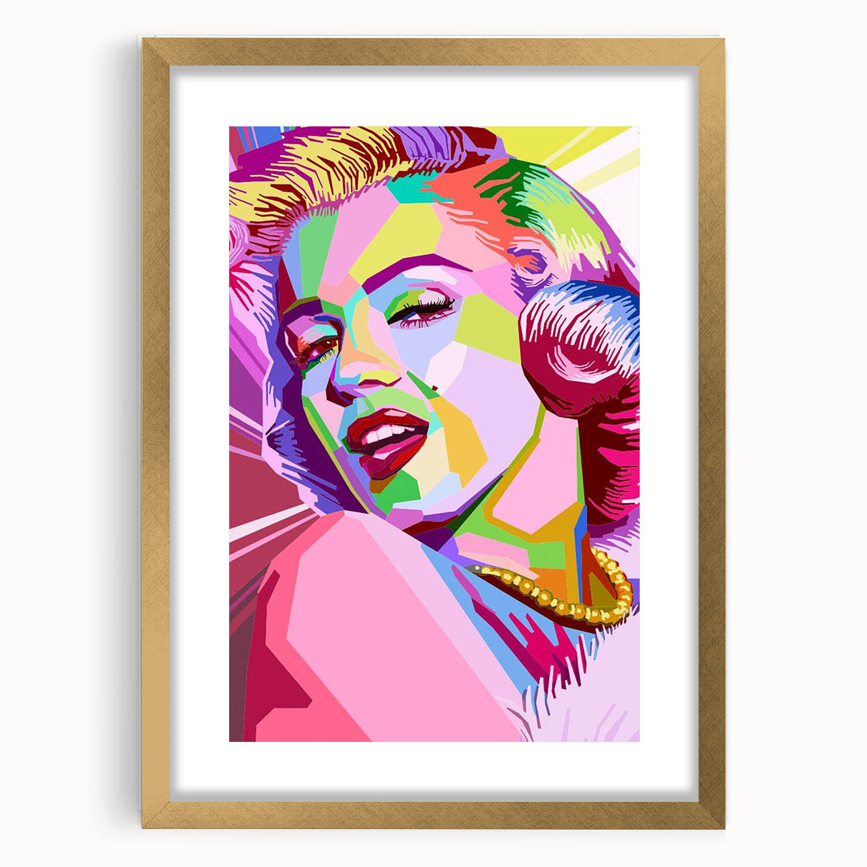 Vibrant Pop Art Wall Art – Colorful Monroe Canvas Print