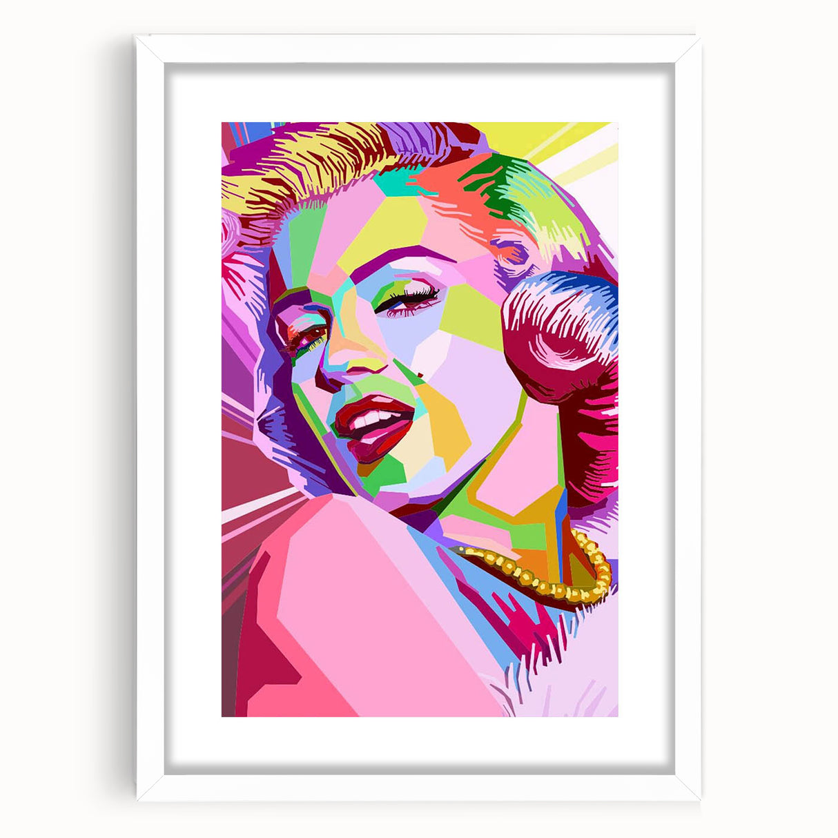 Vibrant Pop Art Wall Art – Colorful Monroe Canvas Print