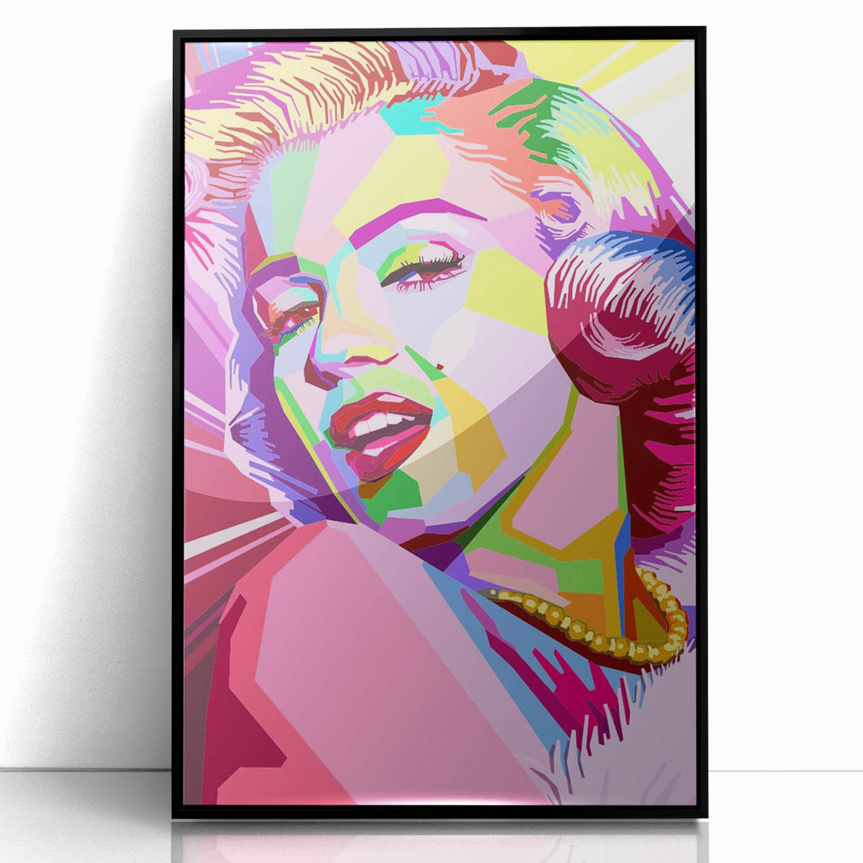 Vibrant Pop Art Wall Art – Colorful Monroe Canvas Print