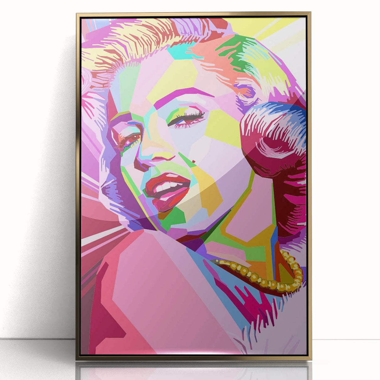 Vibrant Pop Art Wall Art – Colorful Monroe Canvas Print