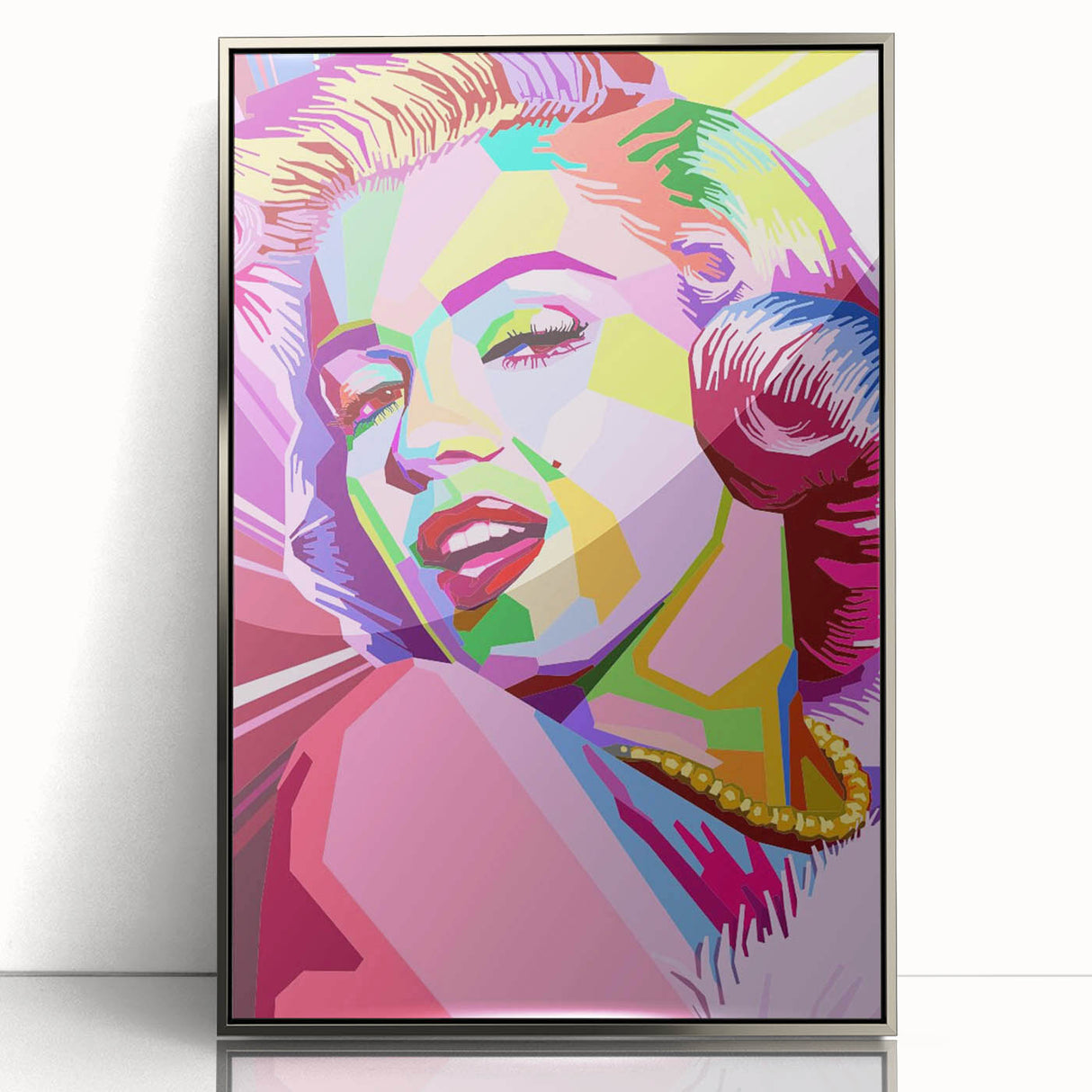 Vibrant Pop Art Wall Art – Colorful Monroe Canvas Print