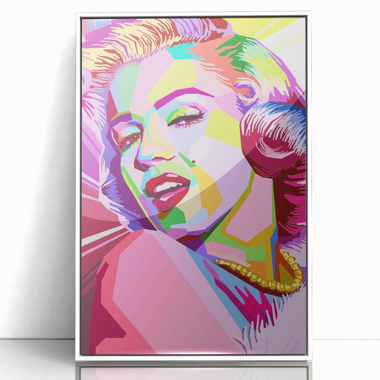 Vibrant Pop Art Wall Art – Colorful Monroe Canvas Print