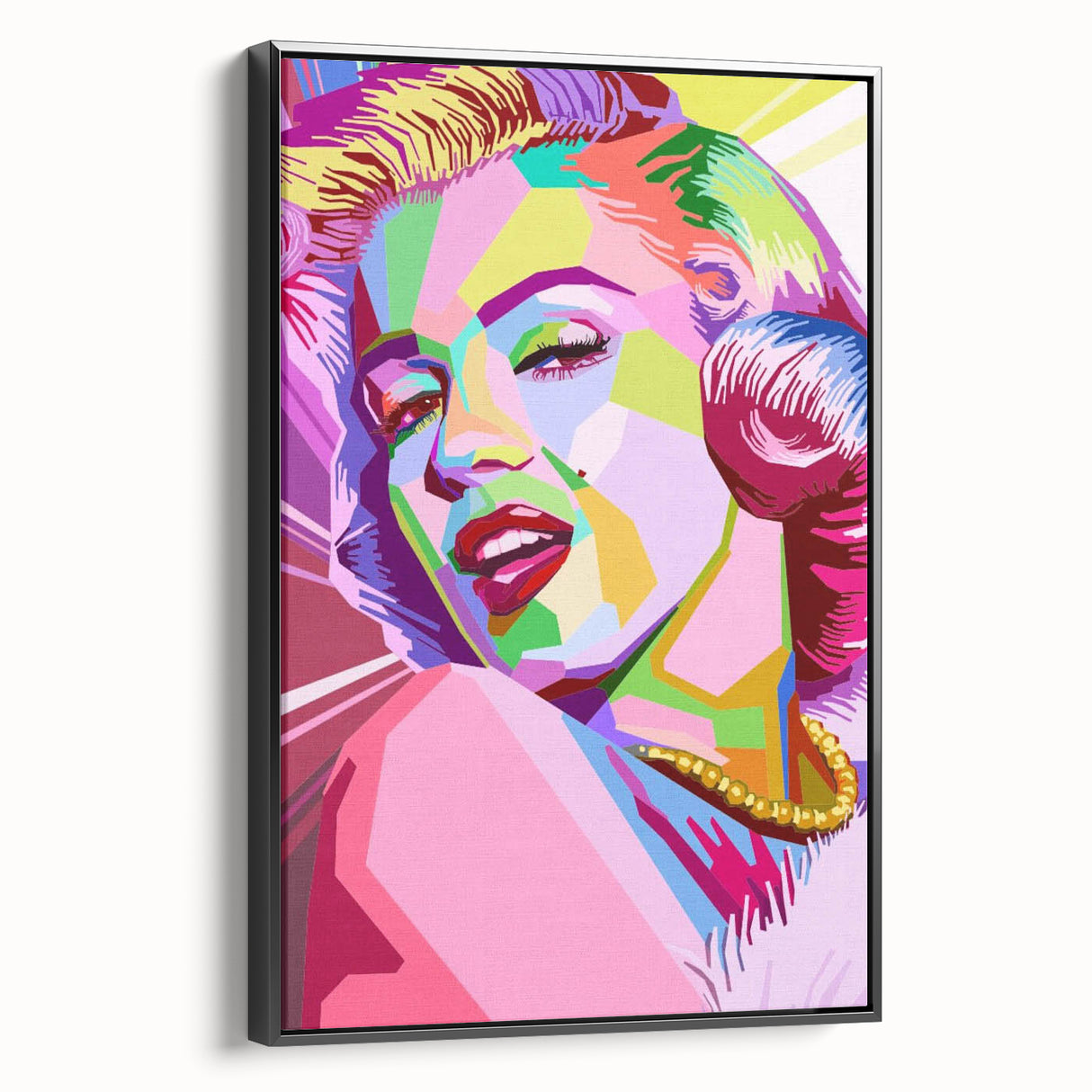 Vibrant Pop Art Wall Art – Colorful Monroe Canvas Print