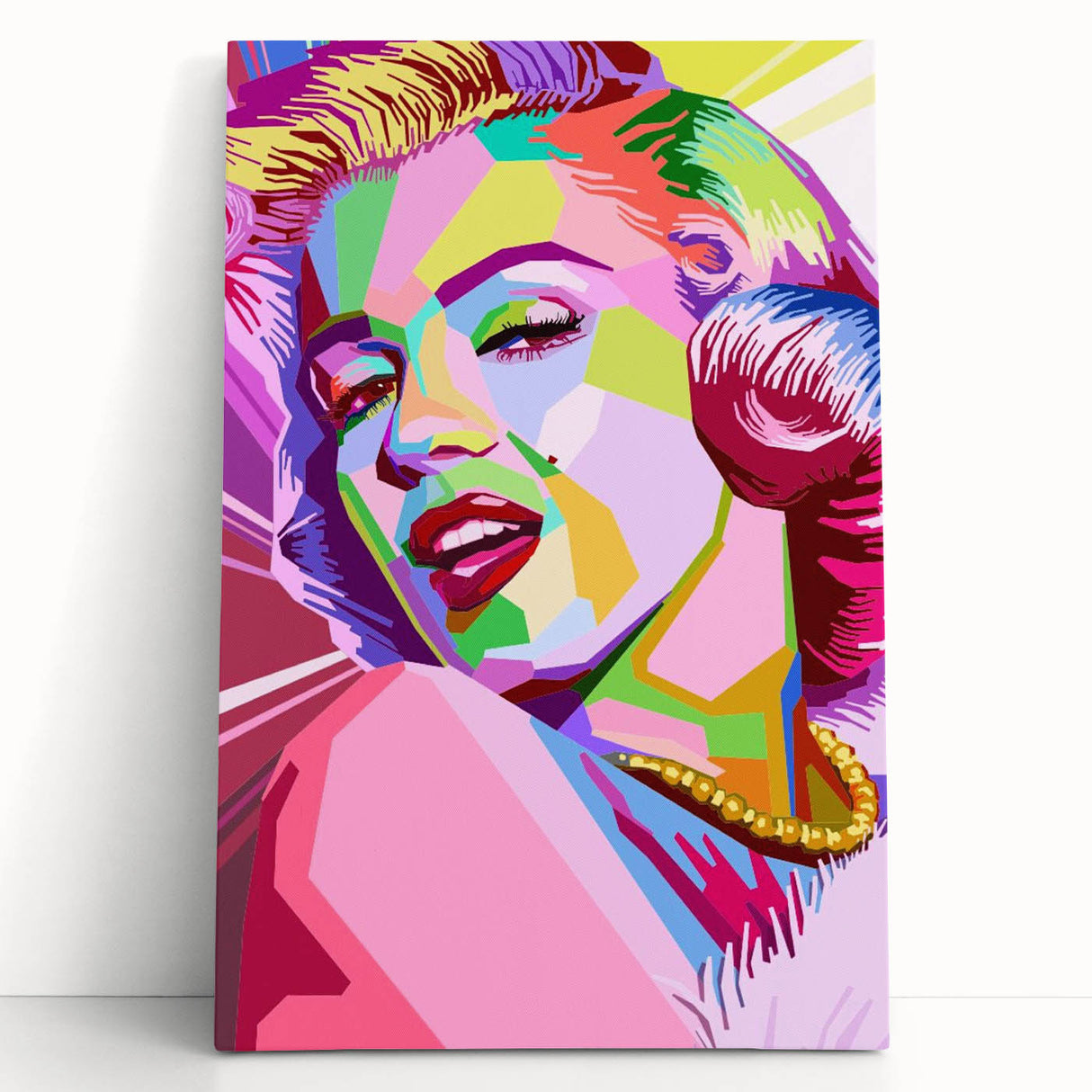 Vibrant Pop Art Wall Art – Colorful Monroe Canvas Print