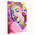 Vibrant Pop Art Wall Art – Colorful Monroe Canvas Print