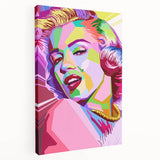 Vibrant Pop Art Wall Art – Colorful Monroe Canvas Print