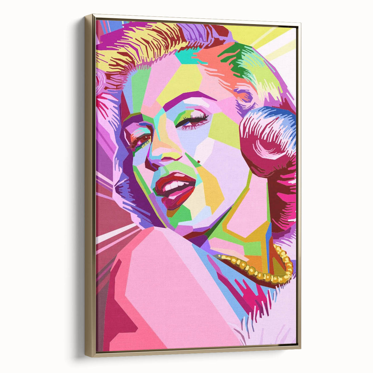 Vibrant Pop Art Wall Art – Colorful Monroe Canvas Print