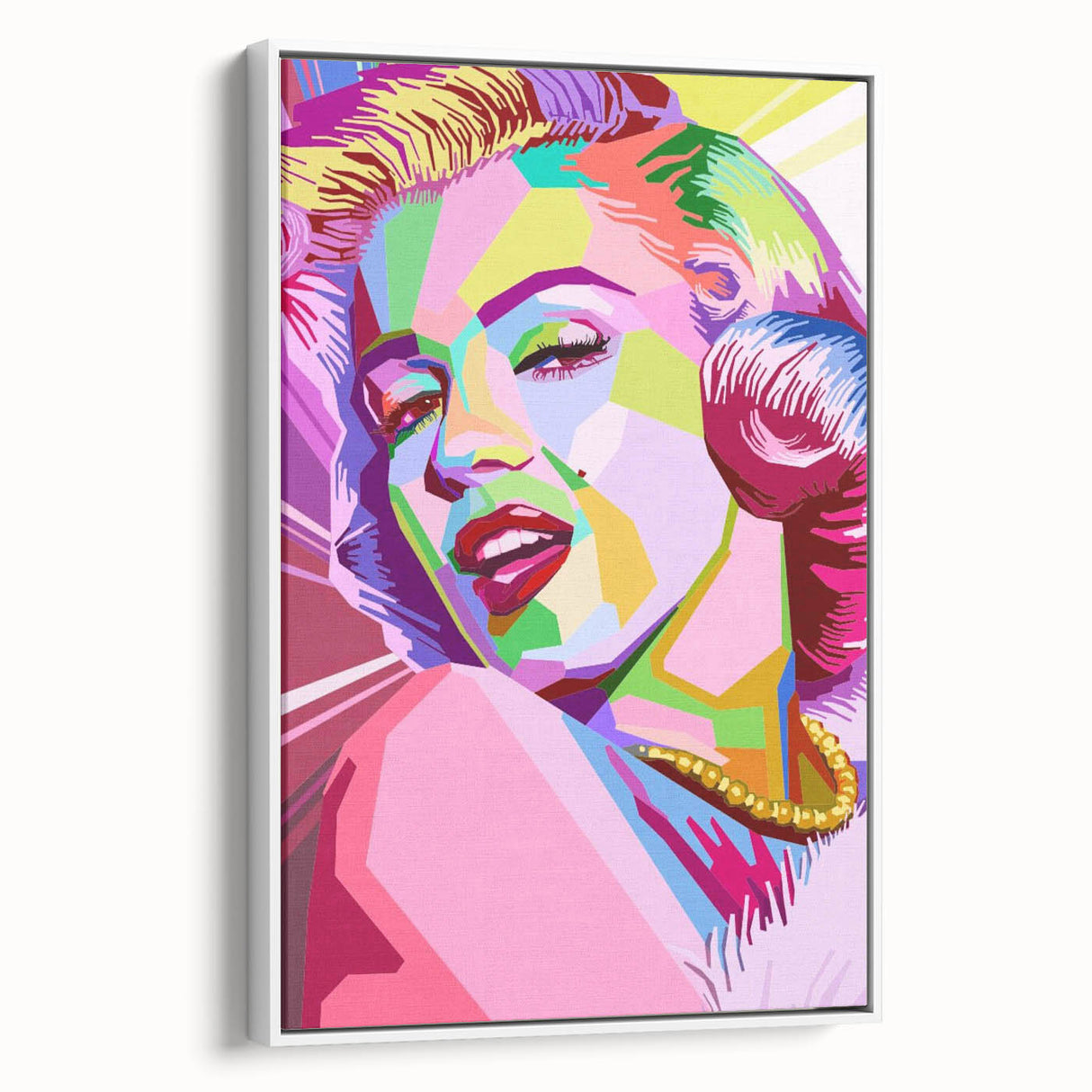 Vibrant Pop Art Wall Art – Colorful Monroe Canvas Print