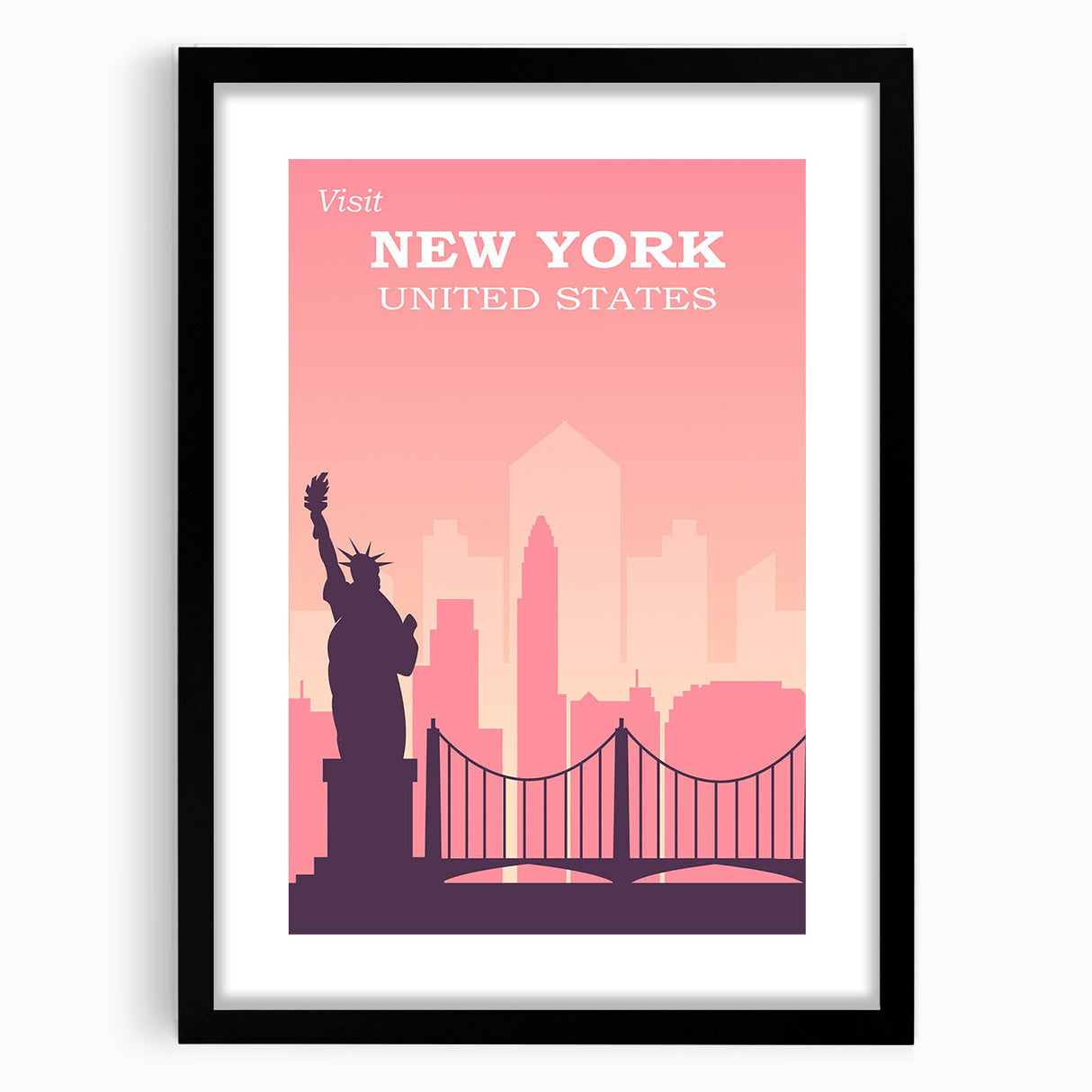 Retro New York City Poster – Vintage Skyline Print & Timeless Wall Art