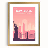 Retro New York City Poster – Vintage Skyline Print & Timeless Wall Art