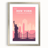 Retro New York City Poster – Vintage Skyline Print & Timeless Wall Art