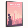 Retro New York City Poster – Vintage Skyline Print & Timeless Wall Art