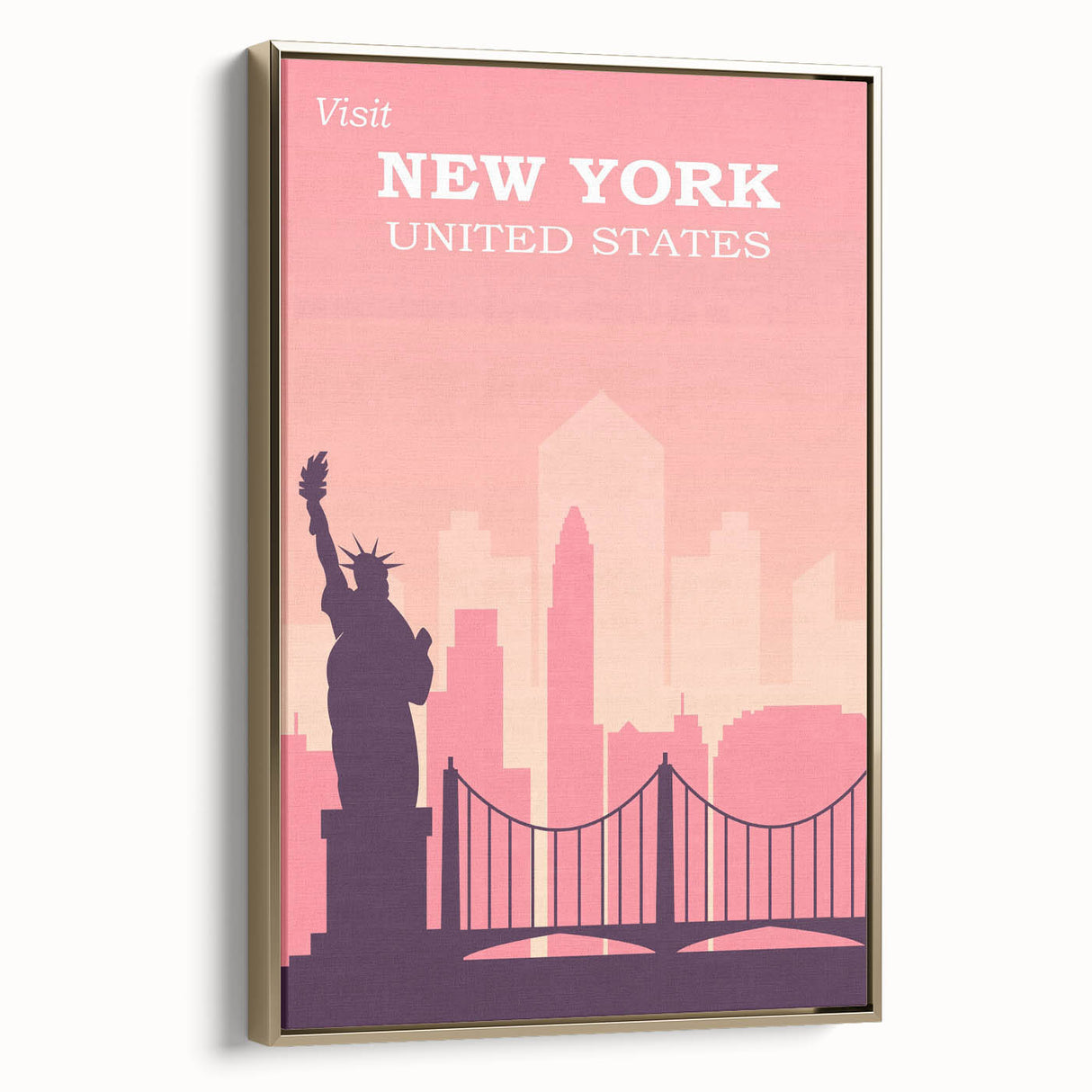 Retro New York City Poster – Vintage Skyline Print & Timeless Wall Art