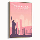 Retro New York City Poster – Vintage Skyline Print & Timeless Wall Art
