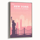 Retro New York City Poster – Vintage Skyline Print & Timeless Wall Art