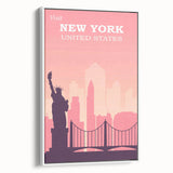 Retro New York City Poster – Vintage Skyline Print & Timeless Wall Art