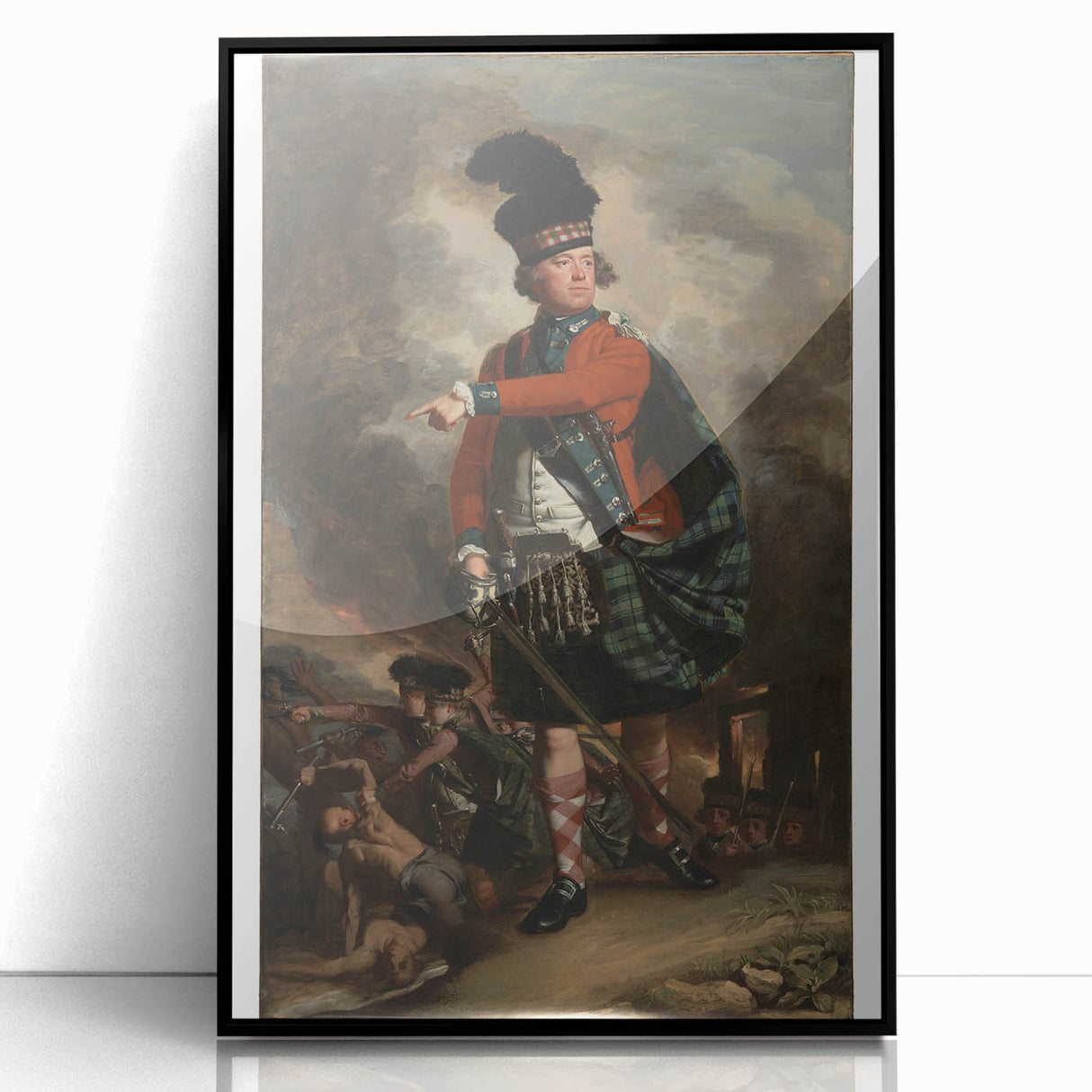 Portrait of Hugh Montgomerie Realism Art Print - Copley Historical Canvas