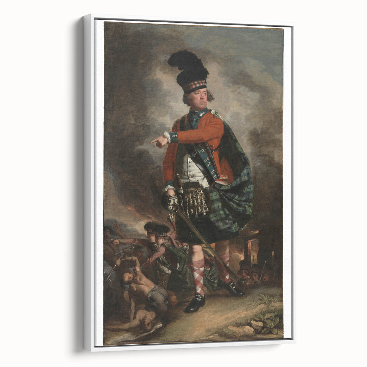 Portrait of Hugh Montgomerie Realism Art Print - Copley Historical Canvas