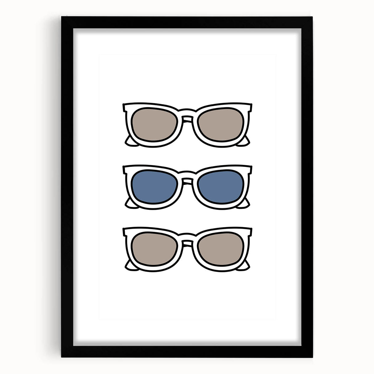 Cool Sunglasses Trio – Boys Trendy Wall Art
