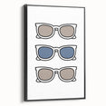 Cool Sunglasses Trio – Boys Trendy Wall Art