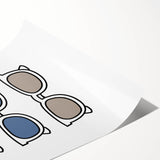 Cool Sunglasses Trio – Boys Trendy Wall Art