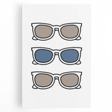 Cool Sunglasses Trio – Boys Trendy Wall Art
