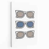 Cool Sunglasses Trio – Boys Trendy Wall Art