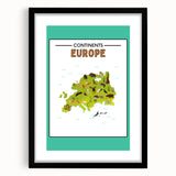 Classroom Educational Posters – Australia Map Learning Print