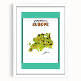 Classroom Educational Posters – Australia Map Learning Print