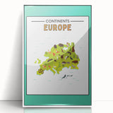 Classroom Educational Posters – Australia Map Learning Print