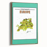 Classroom Educational Posters – Australia Map Learning Print