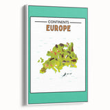 Classroom Educational Posters – Australia Map Learning Print