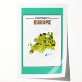 Classroom Educational Posters – Australia Map Learning Print