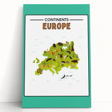 Classroom Educational Posters – Australia Map Learning Print