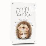 Smiling Hedgehog Nursery Wall Art - Framed Baby Room Print