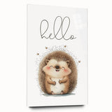 Smiling Hedgehog Nursery Wall Art - Framed Baby Room Print