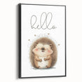 Smiling Hedgehog Nursery Wall Art - Framed Baby Room Print