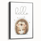 Smiling Hedgehog Nursery Wall Art - Framed Baby Room Print