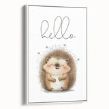 Smiling Hedgehog Nursery Wall Art - Framed Baby Room Print