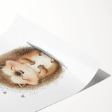 Smiling Hedgehog Nursery Wall Art - Framed Baby Room Print