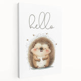 Smiling Hedgehog Nursery Wall Art - Framed Baby Room Print