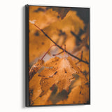 Black and white framed canvas featuring a vintage landscape painting, ideal for bedroom decor.