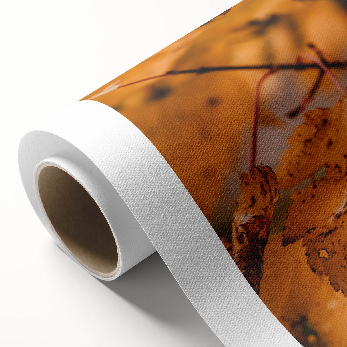 Art Deco poster featuring a stylized autumn landscape on rolled canvas, ideal for nursery wall art.