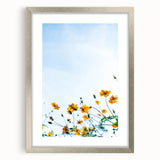 Textured abstract art print in pastel shades on a framed canvas, ideal for bedroom wall decor.