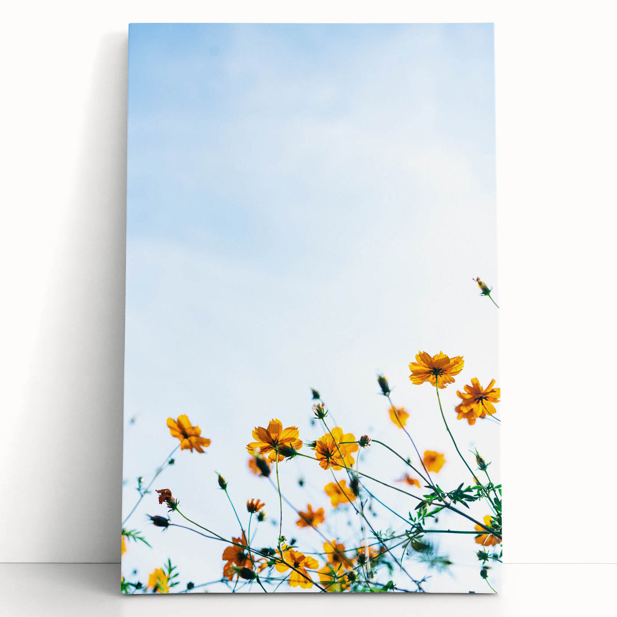 Black and white large art of a spring tree on stretched canvas, ideal for kitchen wall art or bedroom decor.