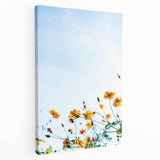 Spring-themed stretched canvas depicting a tree in bloom with soft pink and green tones, ideal for kitchen wall art.