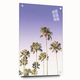 Large abstract wall art on acrylic glass depicting vibrant summer tones, suitable for bedroom or dining room decor.