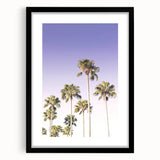 Extra large abstract art print featuring vibrant summer colors on a textured canvas, framed in black.